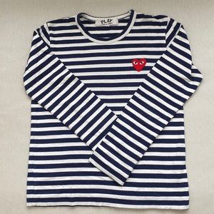 CDG Comme des Garçon striped long sleeve tshirt